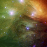 Pleiades Seen Through Nasa's Spitzer Space Telescope