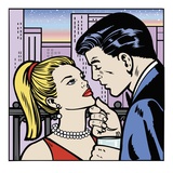 Man Holding Women'S Chin  Face to Face  Close-Up