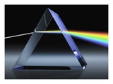 Light Beam Through Glass Prism