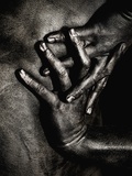 Painted Hands on Bare Skin