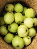 Green Apples in a Straw Hat