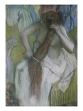 Woman Combing her Hair
