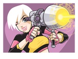 Girl with Blaster Gun
