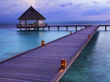 Pier at Island Hideaway at Dhonakulhi in Haa Alifu Atoll