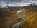 Rapa Valley in Fall in Sweden's Sarek National Park
