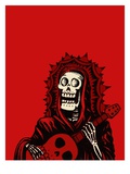 Skeleton Playing Guitar
