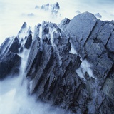 Rock Formation in Fog