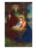 Christmas Greetings with Holy Family