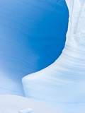 Blue Cave in Iceberg Sculpted by Waves