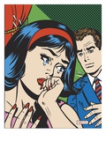 Crying Woman Being Consoled by a Man