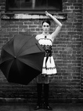 Woman Holding Umbrella