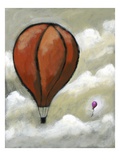 Large hot air balloon and small hot air balloon