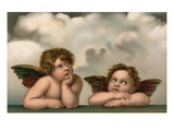 Postcard of Cherubim After a Detail of Sistine Madonna