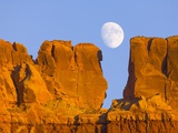 Sandstone Buttes and Moon