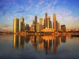 Singapore Skyline at Sunset