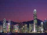 Skyline of Central District in Hong Kong