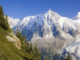 Aiguilles de Mont Blanc  Aguilles du Midi and Glacier des Bosson