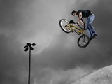 BMX Biker Performing Tricks