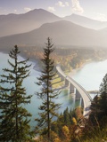 Road Bridge Over Lake Sylvenstein in Bavaria