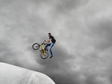 BMX Biker Performing Tricks