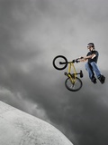 BMX Biker Performing Tricks