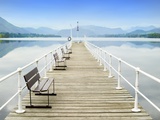 Pier on Ullswater in Lake District National Park