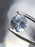 Diamond Held by Tweezers