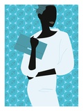 Woman Carrying Clutch Purse