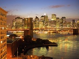 Brooklyn Bridge and Lower Manhattan From Brooklyn