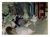 Rehearsal of the Ballet on the Stage