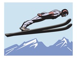an image of a ski jumper in mid air