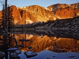 Snowy Range Reflected in Mirror Lake
