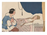 Illustration of Prince Charming Discovering Sleeping Beauty by Margaret Evans Price