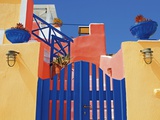 Gate to Brightly Painted House