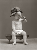 1940s Baby Sherlock Holmes In Diaper