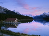 Maligne Lake at Dusk  Jasper National Park  Alberta  Canada