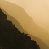 Silhouette of Grand Canyon mountain range