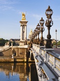 Pont Alexandre-III and Dome des Invalides over Seine river