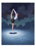 Female Figure Skater Holding Leg Behind Back