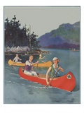 Magazine Illustration of Four-H Camp by William Fulton Soare