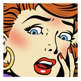 Close Up Of Shocked Woman