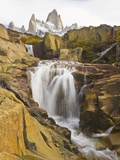 Waterfalls Cascading over Rocks near Fitzroy Range