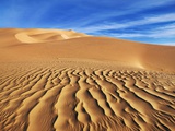 Sand dunes in Erg Admer in Algeria