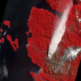 Chaiten Volcano Erupting