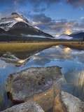 Rampart Ponds with Mount Athabasca and Mount Amery  Banff National Park  Alberta  Canada
