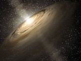 Artist's rendering of a solar system