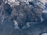 Eyjafjallajokull volcano erupting in Iceland