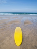 Lifeguard surfboard on st ives beach