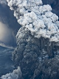 Eyjafjallajokull volcano erupting in Iceland