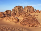 Eroded landscape in Tassili du Hoggar